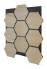 Akusztikus panel G21 81,5x66,5x2,1 cm méhsejt alakú, natúr tölgyfa