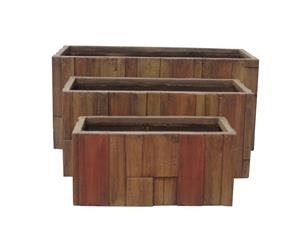 G21 Wood Cube virágcserép 59x28x28cm