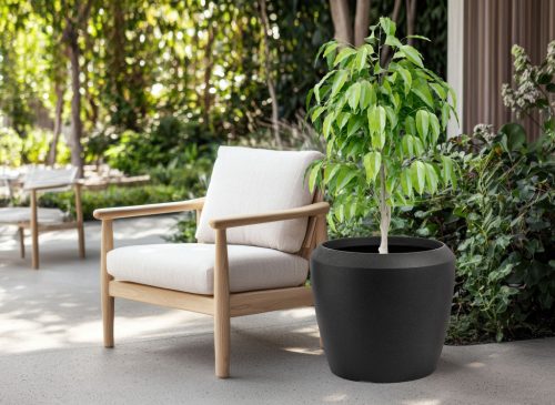 G21 Coal Round virágcserép 55,6 x 55,6 x 48,4