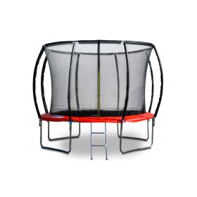   G21 SpaceJump trambulin védőhalóval, 305 cm, ajándék létrával, piros színben