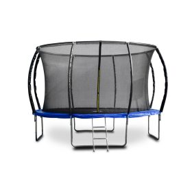   G21 SpaceJump trambulin védőhalóval, 366 cm, ajándék létrával, kék színben
