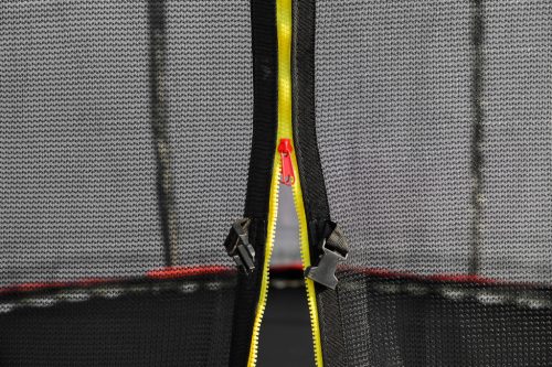 G21 SpaceJump trambulin védőhalóval, 366 cm, ajándék létrával, fekete színben