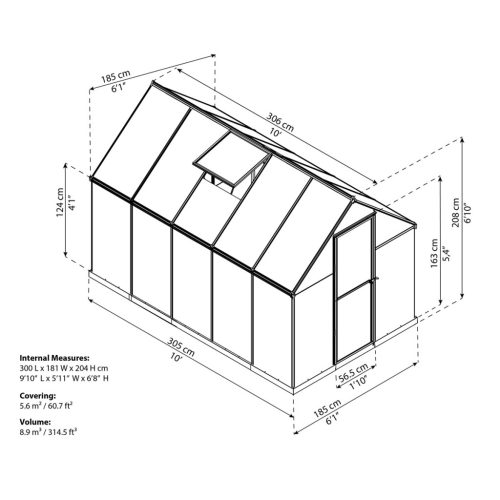 Palram - Canopia Multiline 6x10