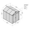 Palram - Canopia Skylight 6x8 barna