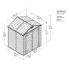 Palram - Canopia Skylight 6x5 barna