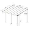 Palram - Canopia Sierra 4200 fehér 3 x 4,25