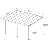 Palram - Canopia Sierra 5400 szürke 3 x 5,46
