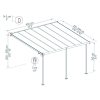Palram - Canopia Capri 4200 szürke 3 x 4,25