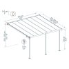Palram - Canopia Capri 4200 szürke 3 x 4,25