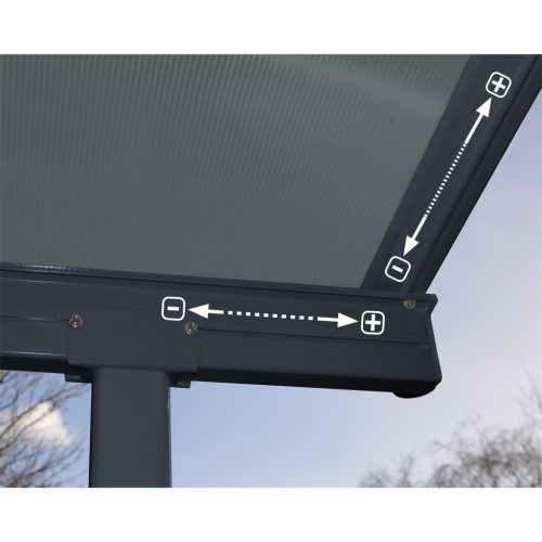 Palram - Canopia Capri 5400 szürke 3 x 5,46