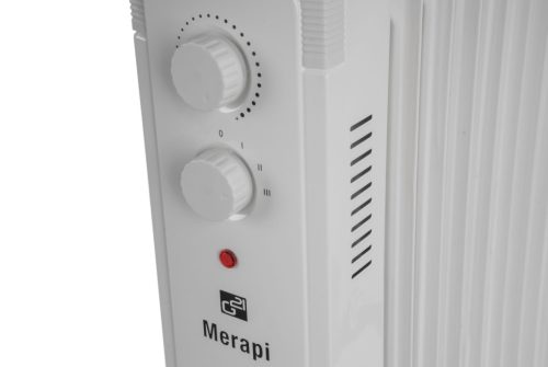 G21 Merapi olajradiátor fehér, 9 elem, 2000 W