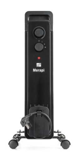 G21 Merapi olajradiátor fekete, 11 elem, 2500 W