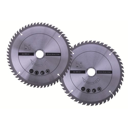 Scheppach Körfűrészlap készlet (2 db) 254 mm kofferben