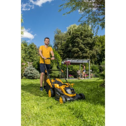 Riwall PRO RALM 3820 - akkus fűnyíró 20V s szénkefe nélküli motorral (akku és töltő nélkül)