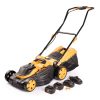 Riwall PRO RALM 3820 set - akkus fűnyíró 20V s szénkefe nélküli motorral (2 db 4Ah akkuval és töltővel)