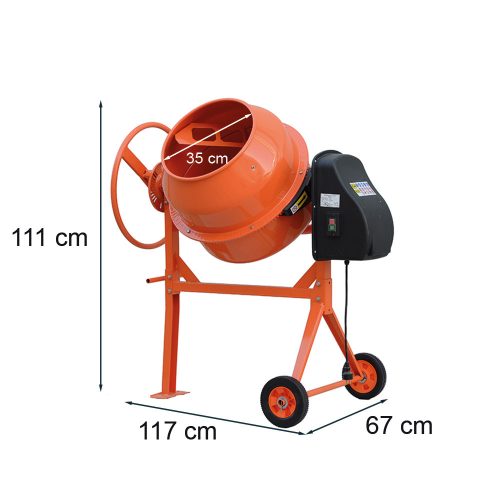 Mixer 120 betonkeverő 220V 450W 120 l