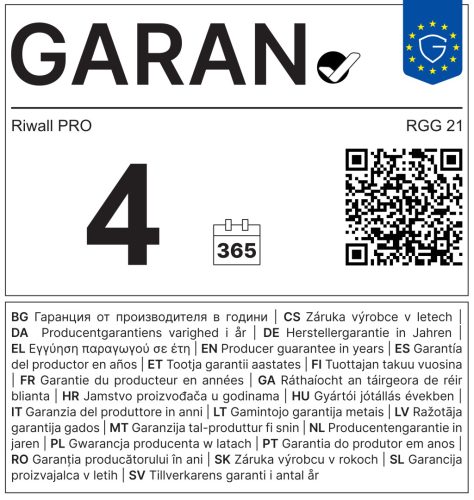 RGG 21 Riwall gázüzemű grillsütő 9 kW, 2+1 gázégővel