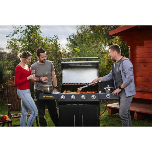 RGG 41 EXL Riwall prémium gázüzemű grillsütő 17 kW, 4+1 gázégővel