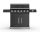 RGG 61 EXL Riwall prémium gázüzemű grillsütő 24 kW, 6+1 gázégővel