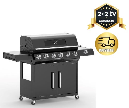 RGG 61 EXL Riwall prémium gázüzemű grillsütő 24 kW, 6+1 gázégővel