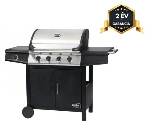 HECHT ADELLE 5  profi gázos kerti grill, 4 főégő, 1 oldalsó égő