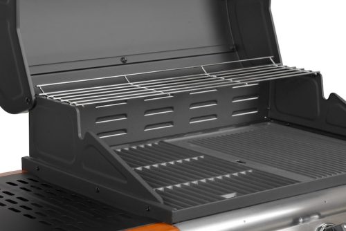 HECHT FIREWOOD 3 gázos kerti grill, 3 égőfejes, fa polcos