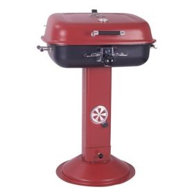   HECHT MALAGA Faszenes kerti grill, zárható, álló kivitel, hőmérővel
