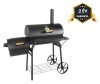 HECHT SENTINEL Faszenes kerti grill, smoker, két tűztér
