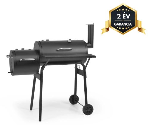 HECHT SENTINEL-MINOR Faszenes kerti grill, smoker, két tűztér