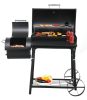 HECHT SENTINEL-MINOR Faszenes kerti grill, smoker, két tűztér