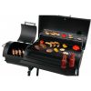 HECHT SENTINEL Faszenes kerti grill, smoker, két tűztér