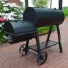 HECHT SENTINEL Faszenes kerti grill, smoker, két tűztér