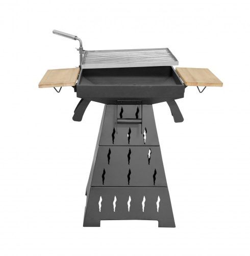 HECHT VESUV Faszenes kerti grill, BBQ+tTŰZRAKÓ+GRILL, 3IN1