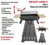 HECHT VESUV Faszenes kerti grill, BBQ+tTŰZRAKÓ+GRILL, 3IN1