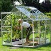 üvegház VITAVIA VENUS 3800 tiszta üveg 3 mm ezüst színű LG1026