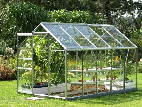 üvegház VITAVIA VENUS 6200 tiszta üveg 3 mm ezüst színű LG1028