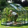 üvegház VITAVIA VENUS 3800 tiszta üveg 3 mm zöld színű LG1031