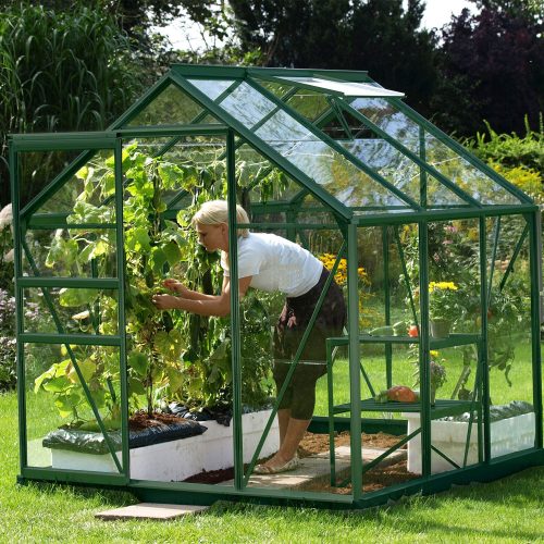 üvegház VITAVIA VENUS 3800 tiszta üveg 3 mm zöld színű LG1031