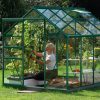 üvegház VITAVIA VENUS 5000 tiszta üveg 3 mm zöld színű LG1032