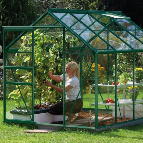 üvegház VITAVIA VENUS 5000 tiszta üveg 3 mm zöld színű LG1032