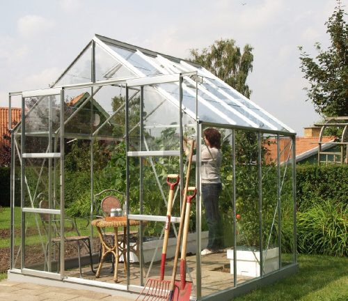üvegház VITAVIA URANUS 6700 tiszta üveg 3 mm ezüst színű LG1035