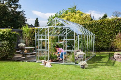 üvegház VITAVIA URANUS 11500 tiszta üveg 3 mm ezüst színű LG1038