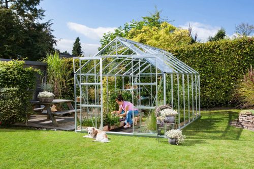üvegház VITAVIA URANUS 11500 tiszta üveg 3 mm ezüst színű LG1038