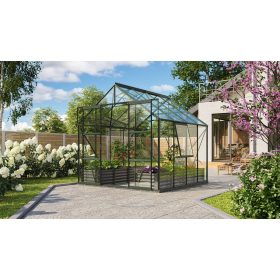   üvegház VITAVIA URANUS 6700 tiszta üveg 3 mm zöld színű LG1040