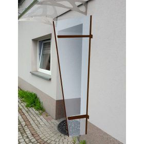   univerzális oldalfal a tetőhöz LANITPLAST UNI barna / PLEXI LG1497