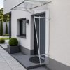 univerzális oldalfal a tetőhöz LANITPLAST UNI ezüst / PLEXI LG1498