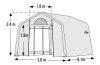 SHELTER-USA fóliasátor 3,0x6,1 m - 35 mm - 70658EU