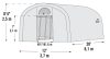 SHELTER-USA fóliasátor 3,7x6,1 m - 41 mm - 70592EU