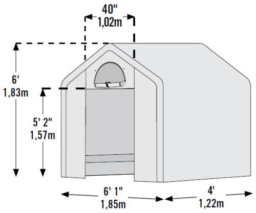 fóliasátor 1,8x1,2 m - 25 mm - 70208EU LG1692
