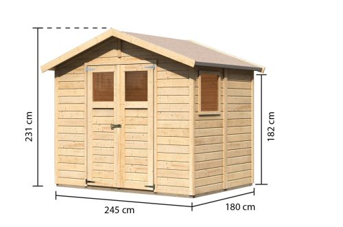 fából készült kerti ház KARIBU DALIN 1 (45281) natur LG1702